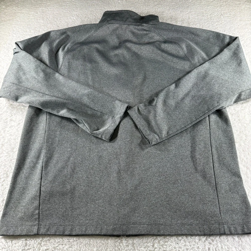 The North Face Men's XXL 2XL Full Zip Sweatshirt Light Gray Pocket Grey Clean